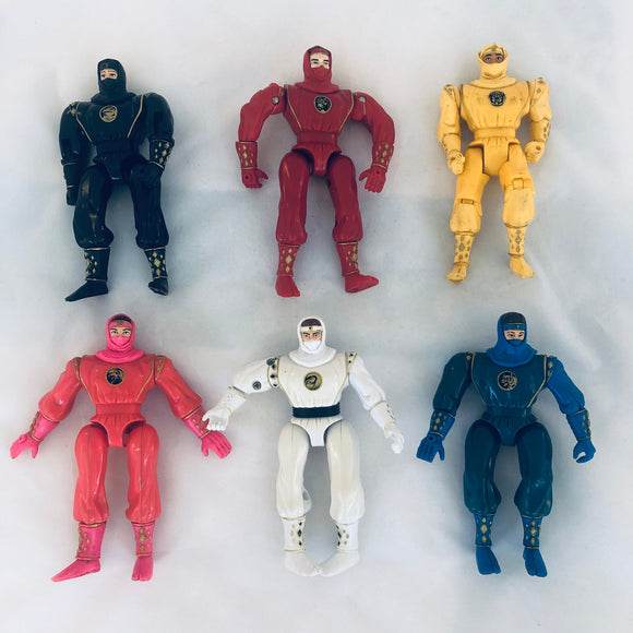 Bandai 1995 MMPR Ninja Rangers - Set of 6