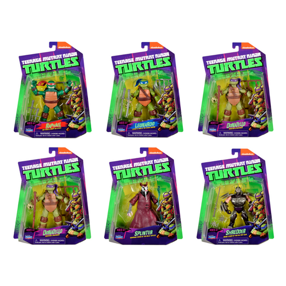 Playmates Teenage Mutant Ninja Turtles 2012 Turtles Figures Collection 6 Pack