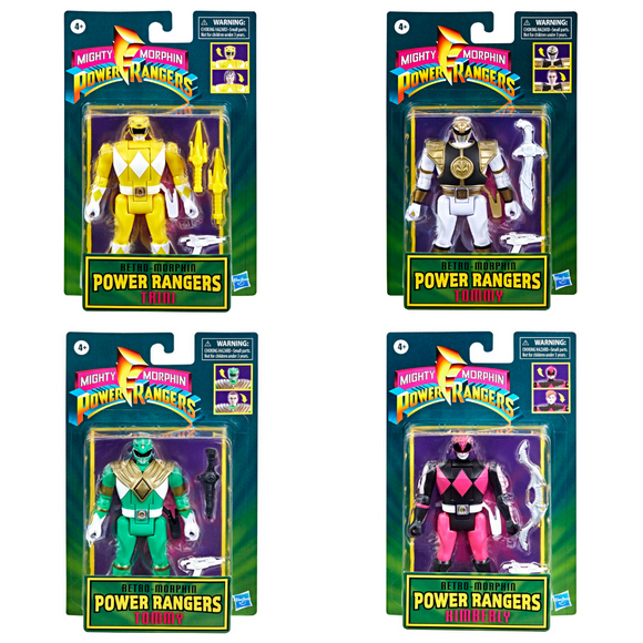 Hasbro Mighty Morphin Power Rangers Retro-Morphin Wave 2 - Set of 4 Figures