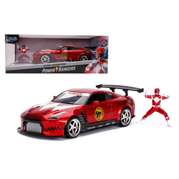 Jada 1:24 JDM Tuners - MMPR Red Ranger 2009 Nissan GT-R with figure