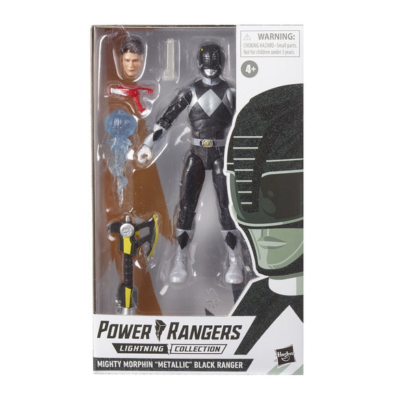 Hasbro Power Rangers Lightning Collection Mighty Morphin Metallic Black Ranger