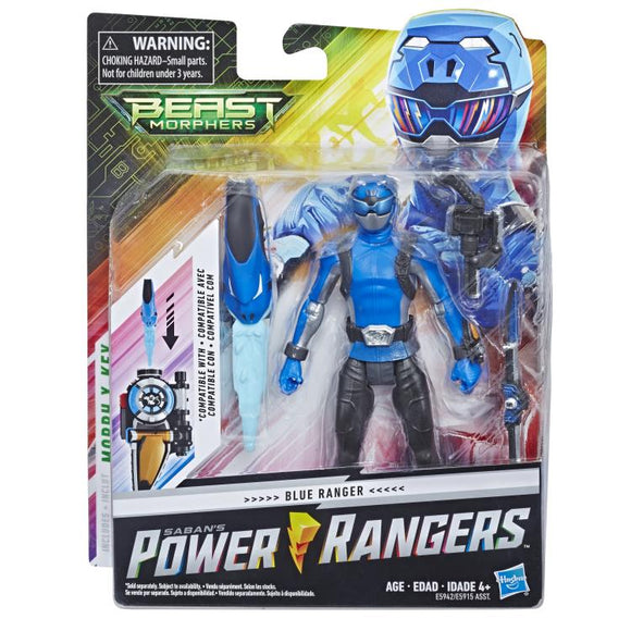 Hasbro Power Rangers Beast Morphers Blue Ranger 6-inch Action Figure