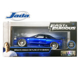 Jada Fast & Furious 1:24 Brian's Nissan Skyline GT-R (R34) Blue