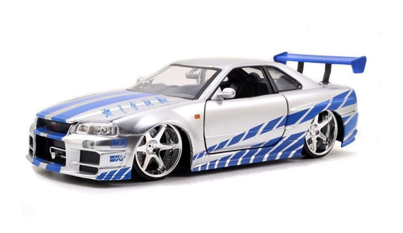 Jada Fast & Furious 1:24 Brian's Nissan Skyline (R34) - Damaged box