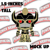 Power Rangers Power Morphicon 2018 Black & Gold Megazord – Gold Membership Exclusive Pin